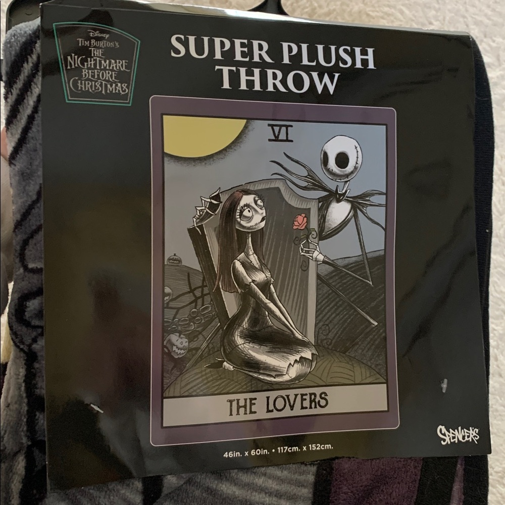 Nightmare Before Christmas Super Plush Throw Blanket The Lovers